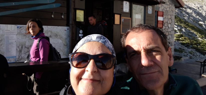 Daniela con il marito Davide